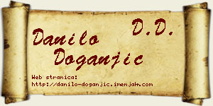 Danilo Doganjić vizit kartica